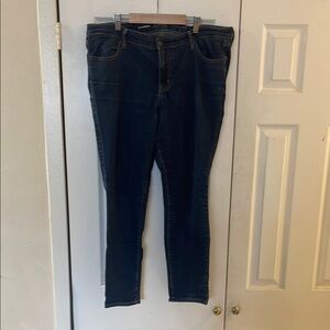 Old Navy Mis-Rise Super Skinny Jeans Size 16 In Blue